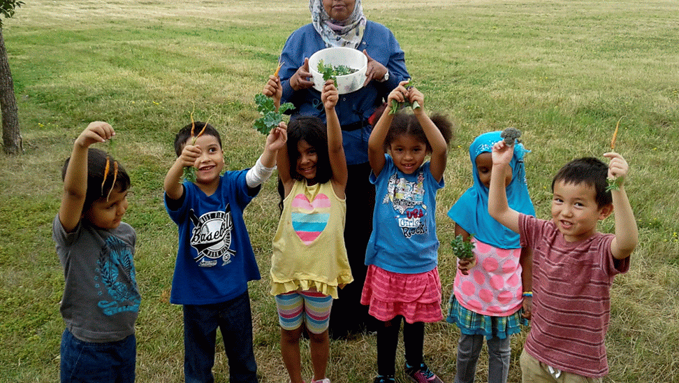 Jasmin children enjoying an outdoor activity together